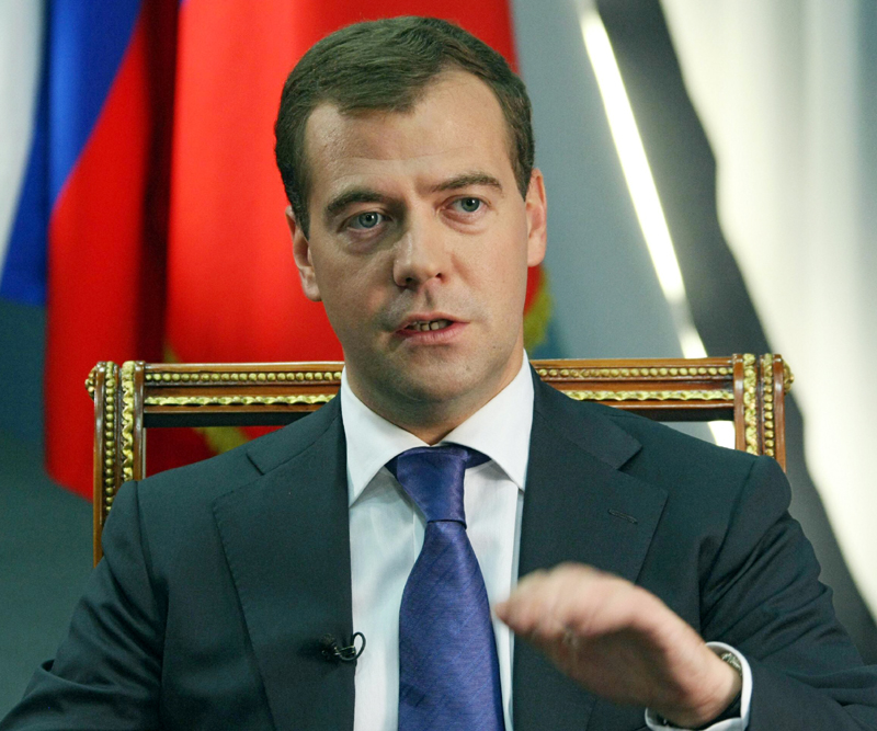 Medvedev subliniază că Rusia nu acceptă ingerințe în problemele sale interne - medvedevdimitri-1324569037.jpg