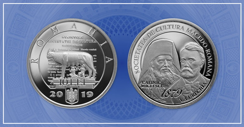 Monedă din argint dedicată Societății de Cultură Macedo - Română - monedadinargint1109-1568235481.jpg