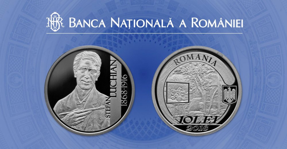 Monedă din argint dedicată lui Ștefan Luchian - monedastefanluchian-1520511715.jpg