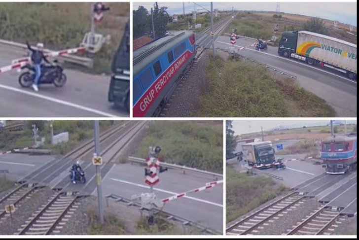 IMAGINI INCREDIBILE! Motociclist filmat făcând gesturi obscene mecanicului, în timp ce taie calea unui tren - motociclistul650x43548418100-1505299584.jpg