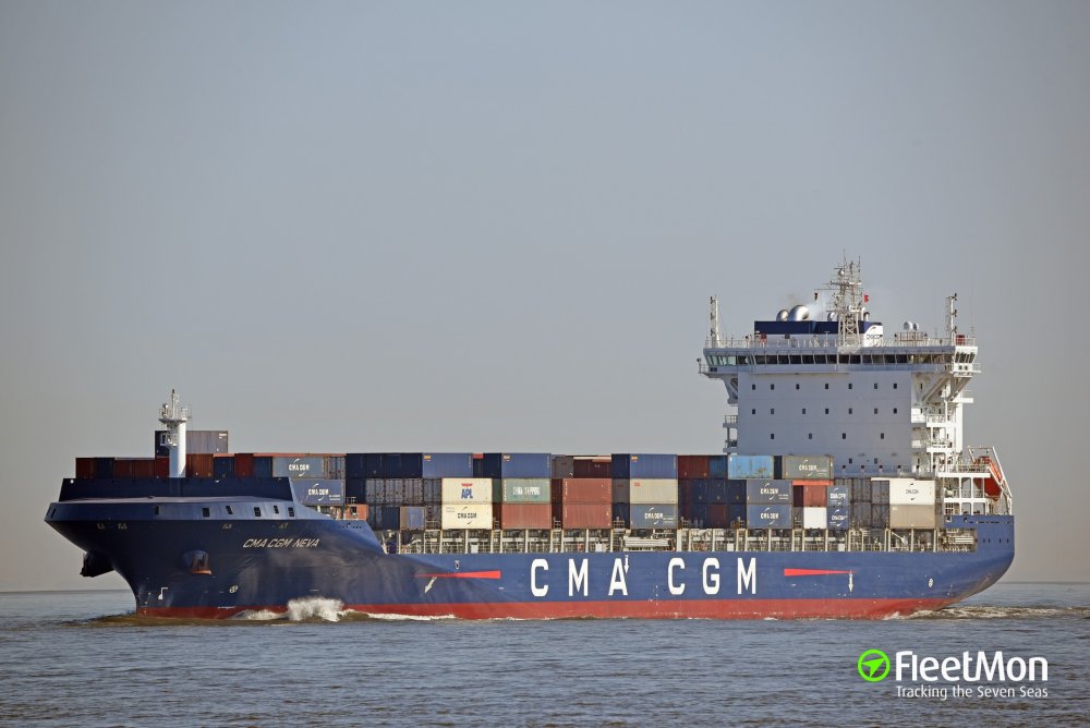 Nava „CMA CGM Neva” a intrat în carantină - navacmacgmnevaaintratincarantina-1624551560.jpg