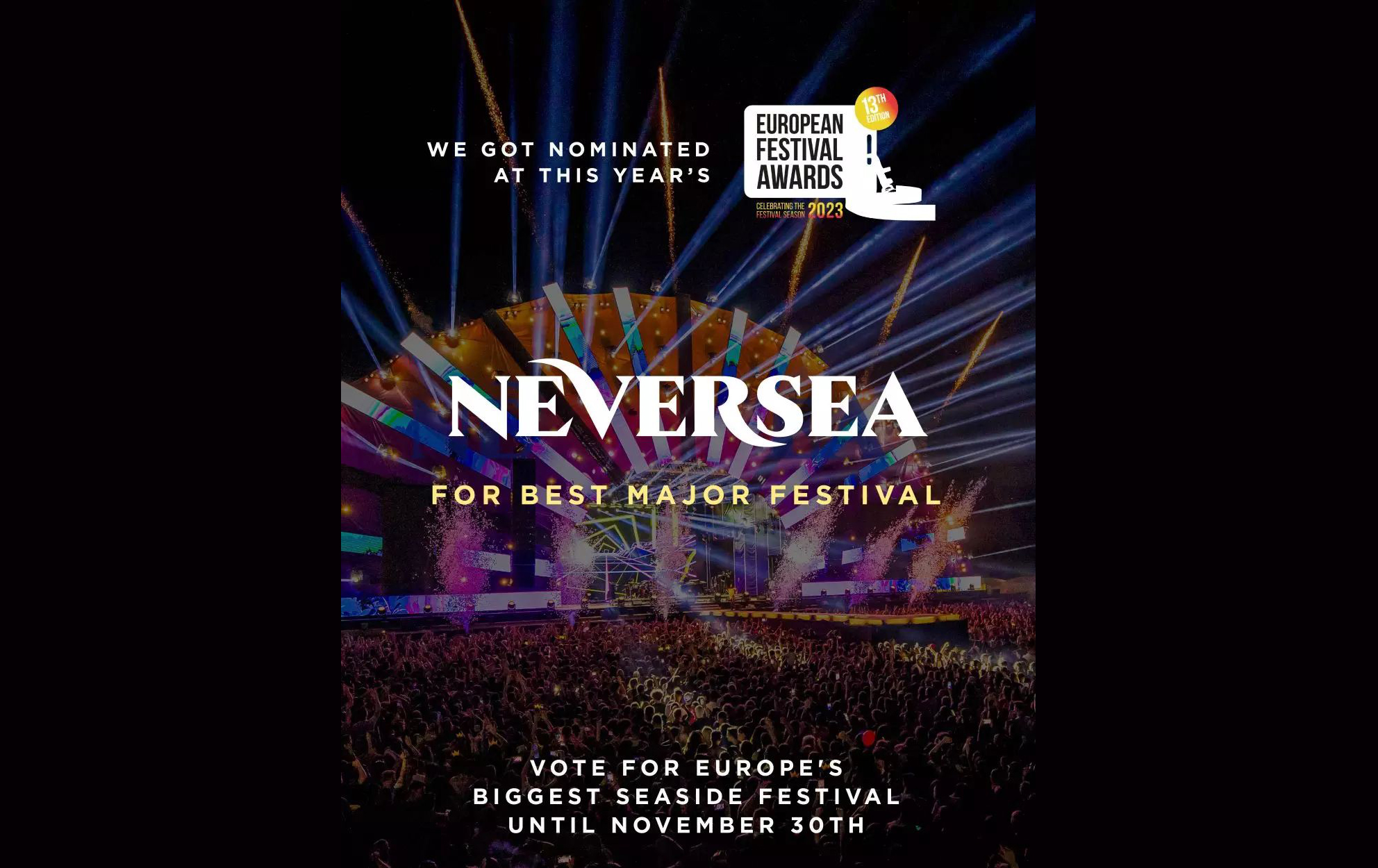 Neversea a fost nominalizat la cea mai importantă categorie, „Best Major Festival” în cadrul European Festival Awards. Cum poți vota - neversea-1699554907.jpg