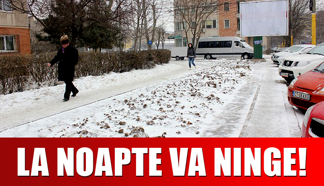 CONSTANȚA, AVERTIZARE METEO DE LAPOVIȚĂ ȘI NINSOARE - ninsoare-1354700009.jpg