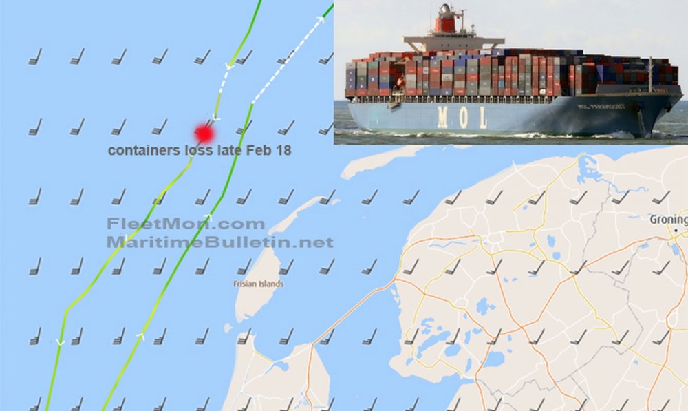 O navă a pierdut peste 26 de containere în Marea Nordului - onavaapierdutpeste26decontainere-1645369292.jpg