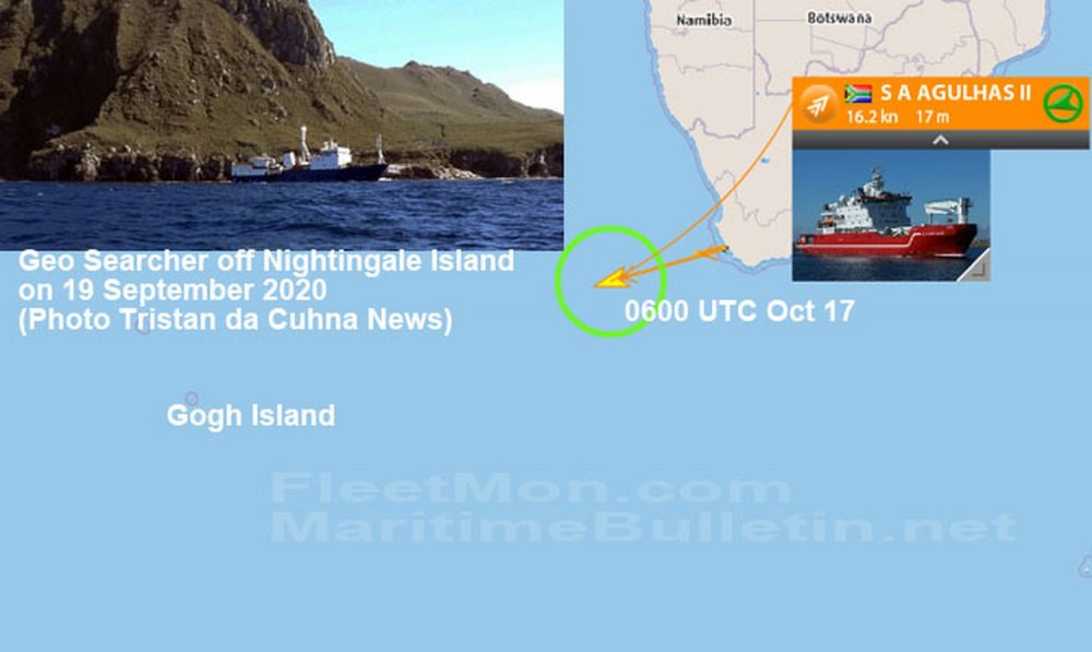 O navă s-a scufundat în Atlanticul de Sud. Ce s-a întâmplat cu echipajul - onavadecercetaresascufundatinatl-1603091520.jpg