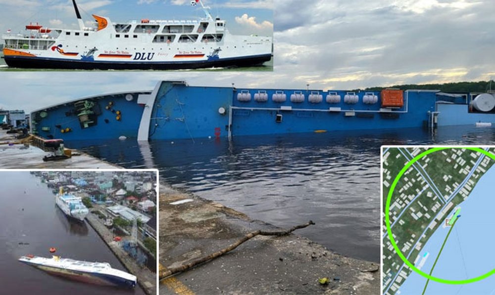 O navă ro-ro s-a răsturnat și s-a scufundat în timpul descărcării - onavarorosarasturnat-1666183933.jpg
