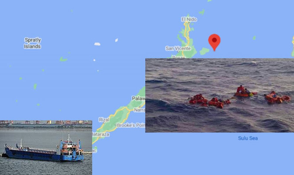 O navă s-a scufundat în Marea Sulu. Doi marinari au dispărut - onavasascufundatinmareasulu-1606638595.jpg