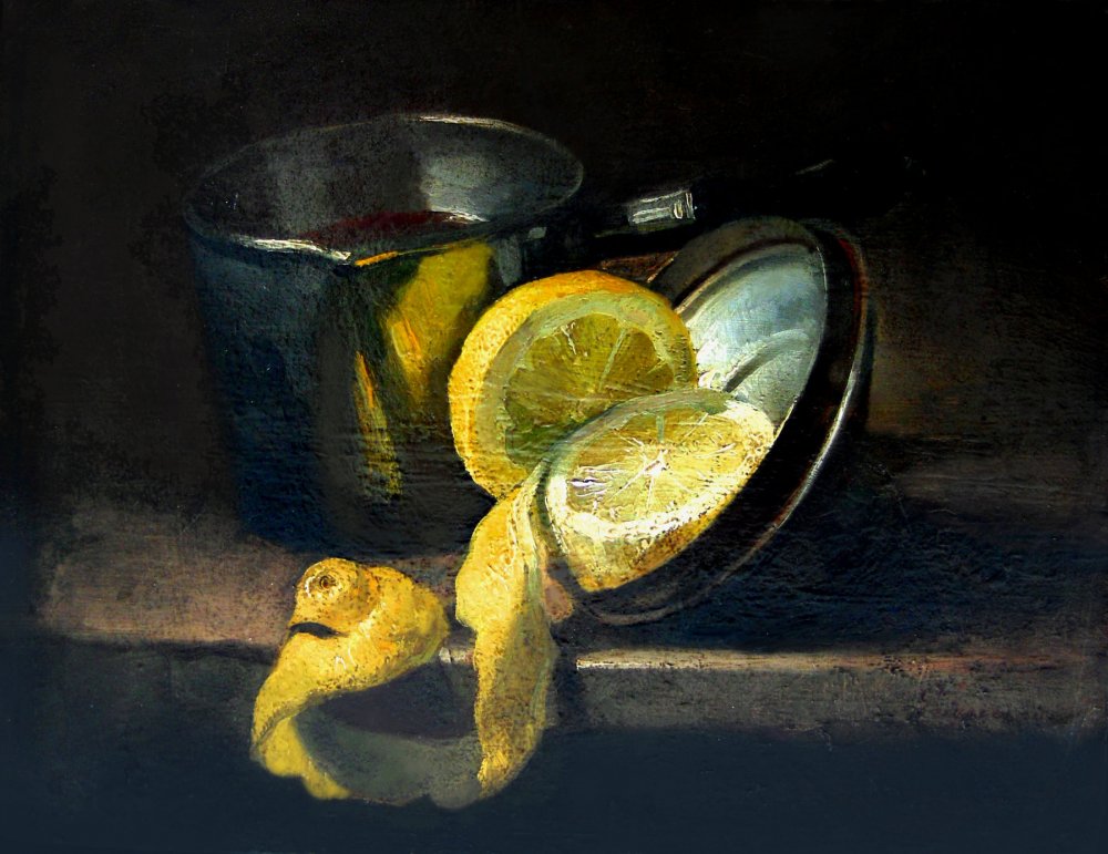 „Natura cu lămâi” a lui Grigorescu, moartă, dar fermecătoare - picturasursamuzeuldearta-1607707350.jpg