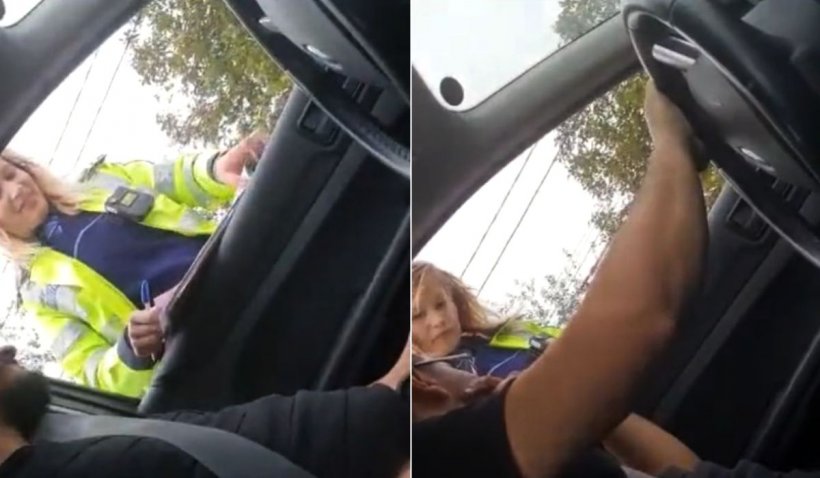 Poliţistă, amendă cu părere de rău pentru un şofer, clip viral pe TikTok: 