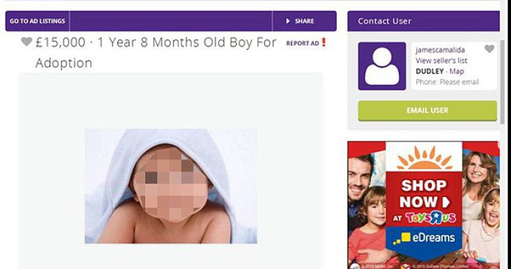 Caz incredibil! Bebeluș de vânzare pe un site de anunțuri - reclama23326700-1439273938.jpg