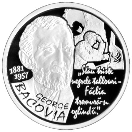 Monedă din argint dedicată lui George Bacovia - revers1317977998-1318014517.jpg