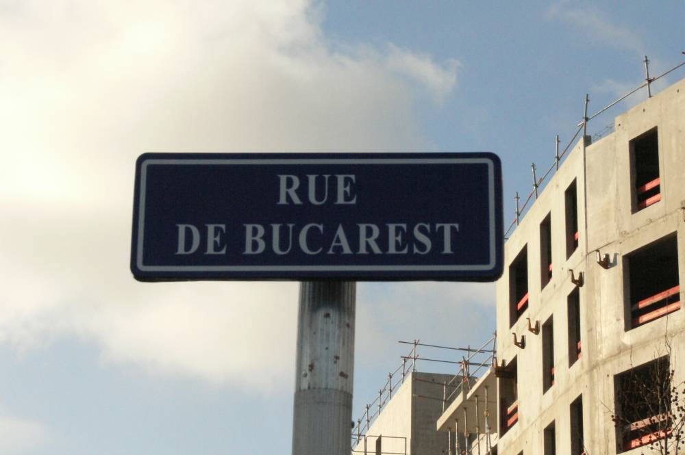 O stradă cu numele capitalei României, inaugurată la Strasbourg - ruedebucarest-1416927217.jpg