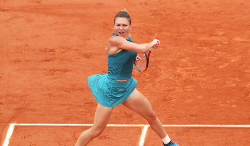 Simona Halep, în finala de la Roland Garros. 