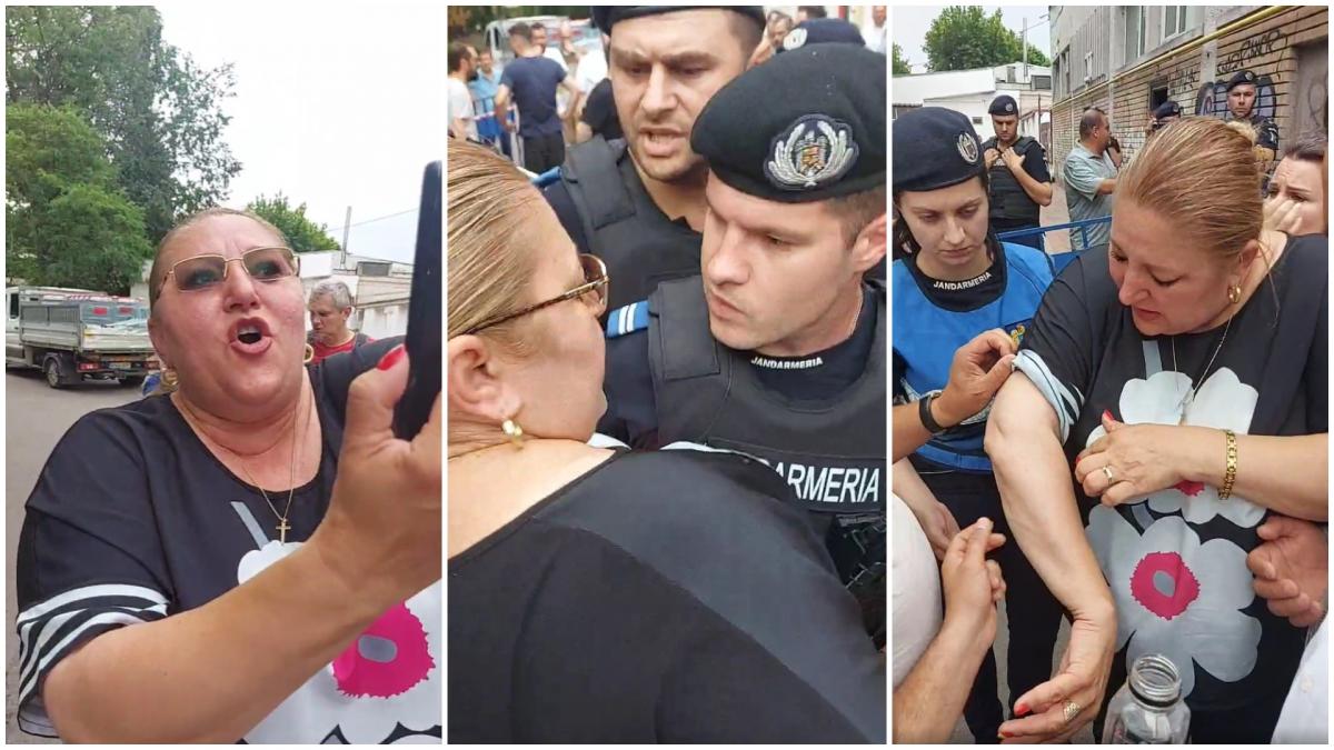 Jandarmeria capitalei, prima reacție după incidentele cu Șoșoacă - sosoaca-jandarmi-1718211538.jpg