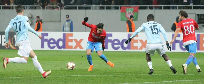 Fotbal / LAZIO - FCSB 5-1. Rușine pentru roș-albaștri la Roma și eliminare din Europa League - steaua-1519324781.jpg
