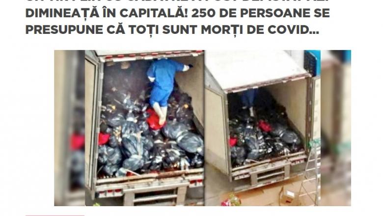 Avertizare: Știre falsă despre un TIR plin cu morți de COVID descoperit în București - stirefalsa-1592289098.jpg