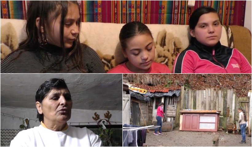Trei surori, rămase fără părinți, locuiesc într-o casă de chirpici cu bunica lor, în Râșnov. „Eu mi-aș dori niște lemne, să nu mai mergem în pădure iarna” - surori-1637492507.jpg