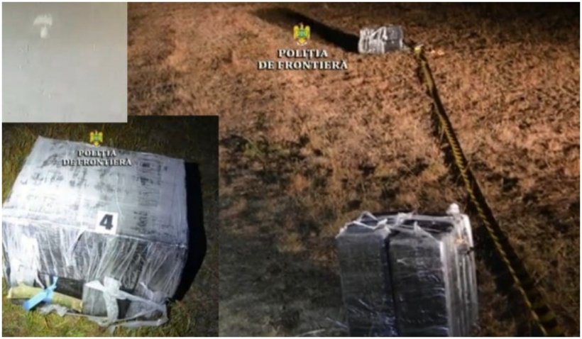 Țigări transportate cu parapanta din Ucraina, confiscate de polițiștii de frontieră din Sighetul Marmației - tigari-1635430390.jpg