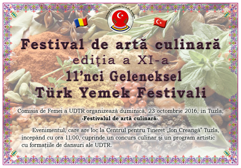 UDTR, pregătiri pentru Festivalul de artă culinară turcească - udtr-1476982688.jpg