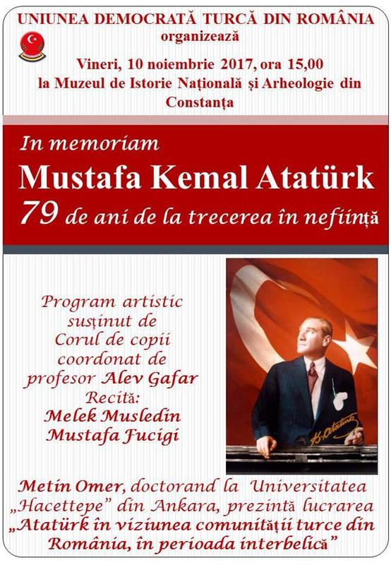 Mustafa  Kemal Ataturk, comemorat la Constanța de UDTR - udtr-1510153141.jpg