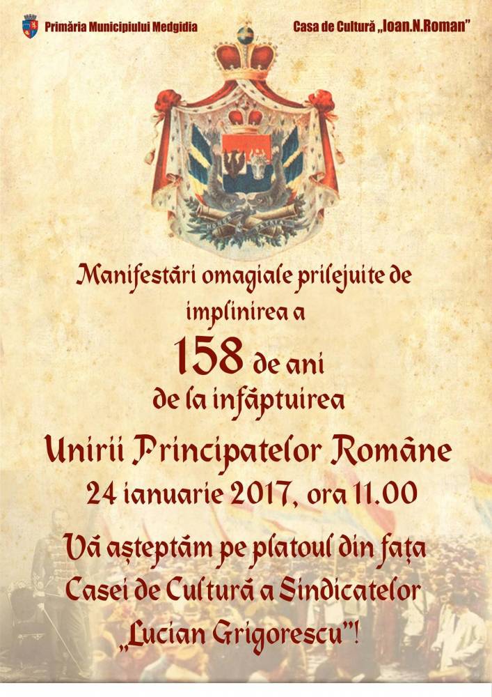 Unirea Principatelor Române, sărbătorită la Medgidia - unirealamedgidia-1485082474.jpg