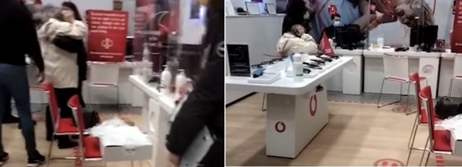 Imagini șocante, într-un magazin de telefoane! Femeie trântită de un angajat, Motivul, halucinant - untitled-1644824069.jpg