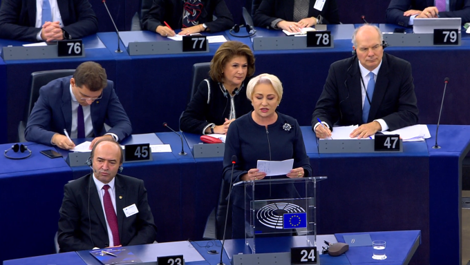 Viorica Dăncilă, în Parlamentul European: 