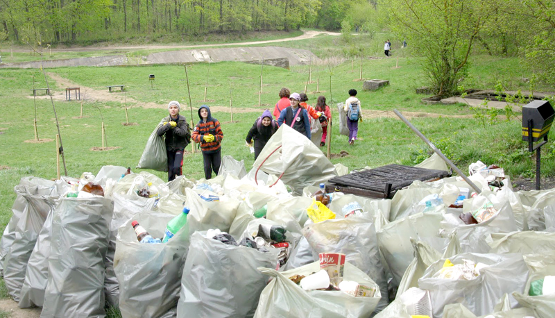 Voluntarii fac curățenie în pădurea de la Sibioara - voluntarii-1398446051.jpg