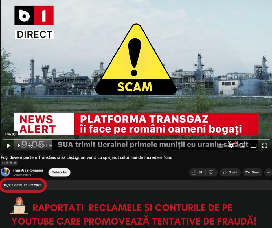Autorităţile române avertizează! Circulă tentative de fraudă promovate prin conturi şi videoclipuri postate pe YouTube - x-autoritatile-fraude-online-1699016900.jpg