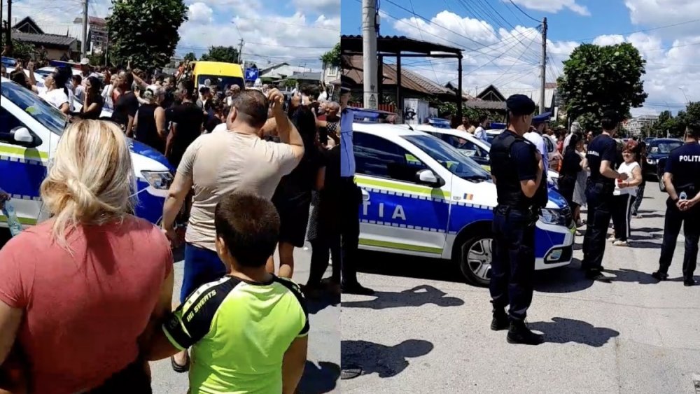 Șeful Poliției Târgoviște și alți trei polițiști, CERCETAȚI PREALABIL, după bătaia de la înmormântarea unei fetițe de 13 ani - xbataiepolitisti-1658140301.jpg
