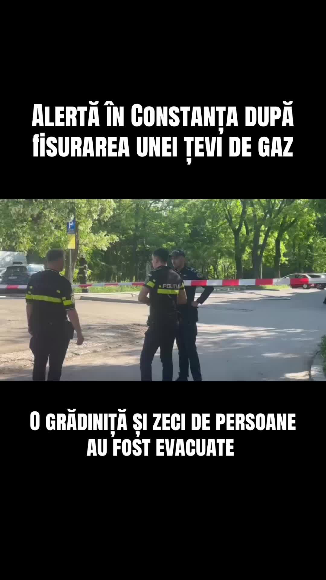 Alertă în Constanța după fisurarea unei țevi de gaz. O grădiniță și zeci de persoane au fost evacuate